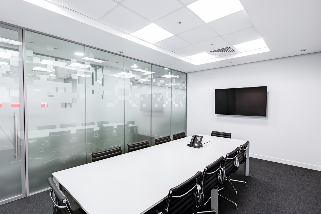 An empty board room